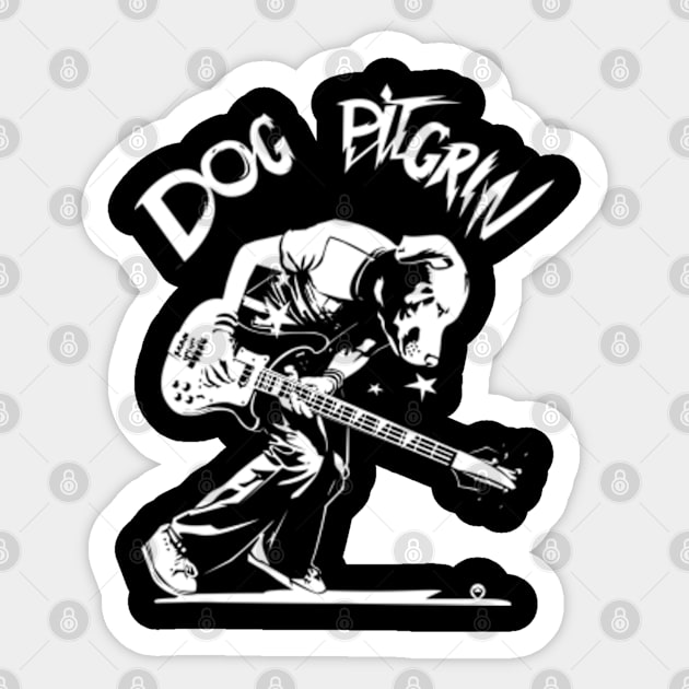 DOG PITGRIN Sticker by Kongrills